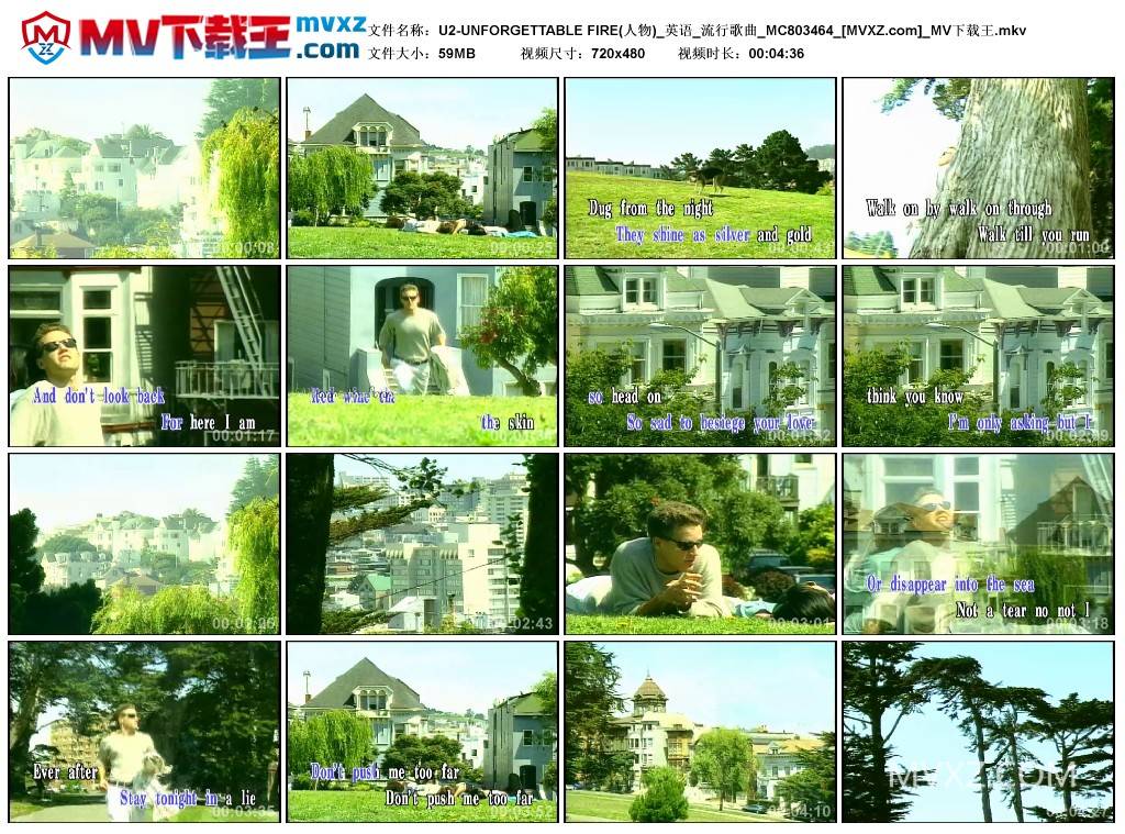 U2-UNFORGETTABLE FIRE(人物)_英语_流行歌曲_MC803464